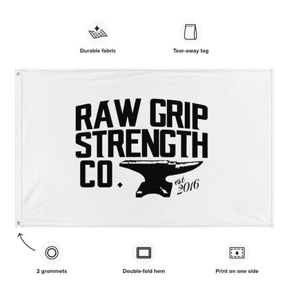 Raw Grip Gym/Garage/Office Flag